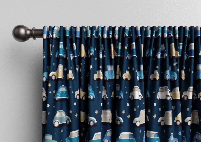 Roadtrip, Navy Blue - Made to Measure Curtains - Image 9